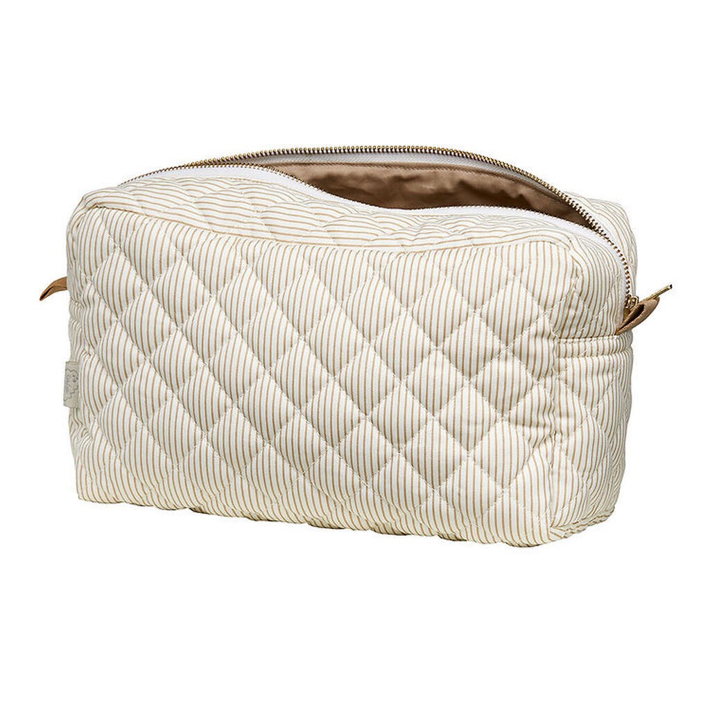 Cam Cam Toilettaske - Stor - Classic Stripes Camel/Camel