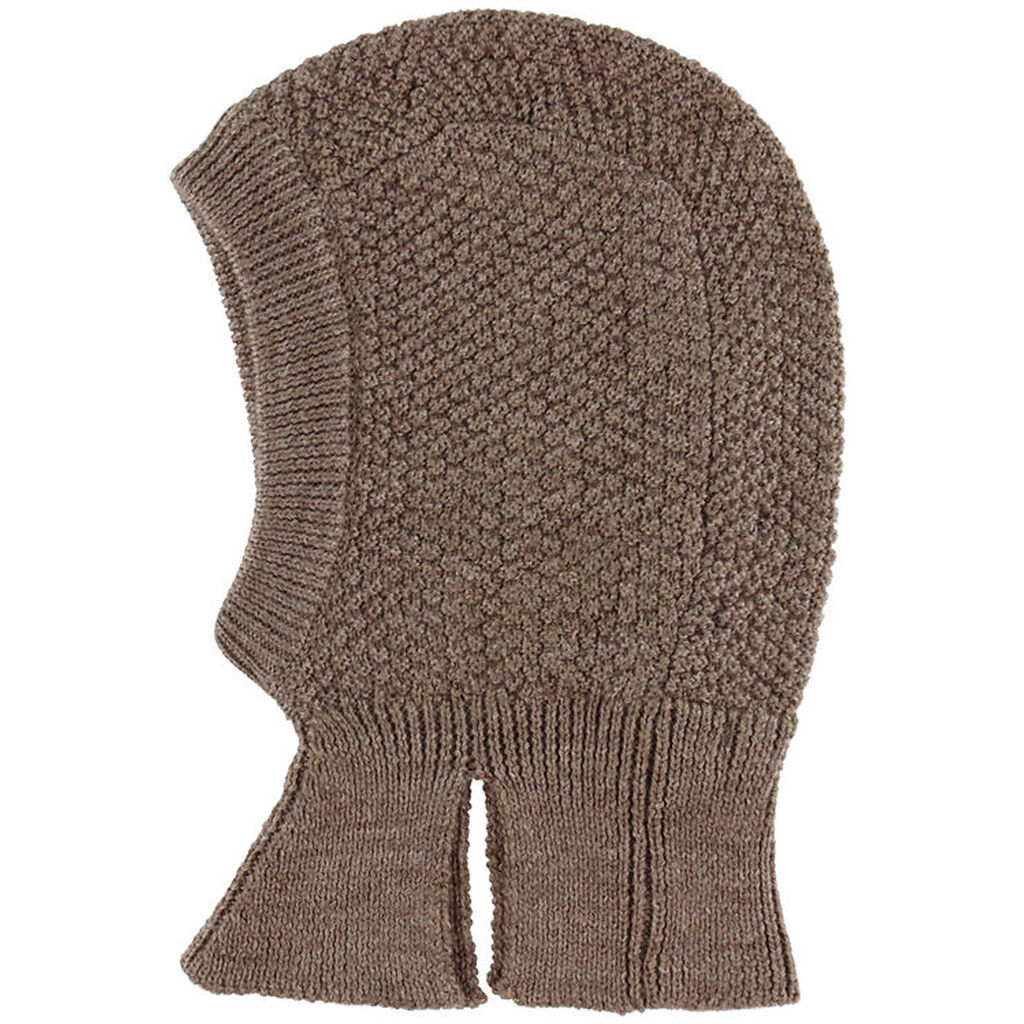 Konges Sløjd Elefanthue - Uld - 1-Lags - Strik - Fruity - Brun