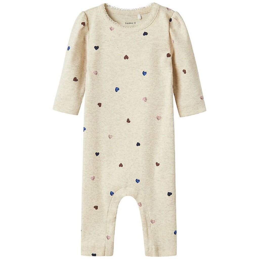 Name It Heldragt - Rib - NbfNutti - Peyote Melange m. Hjerter