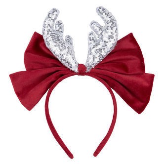 Meri Meri Hårbøjle - Velvet Bow Antlers