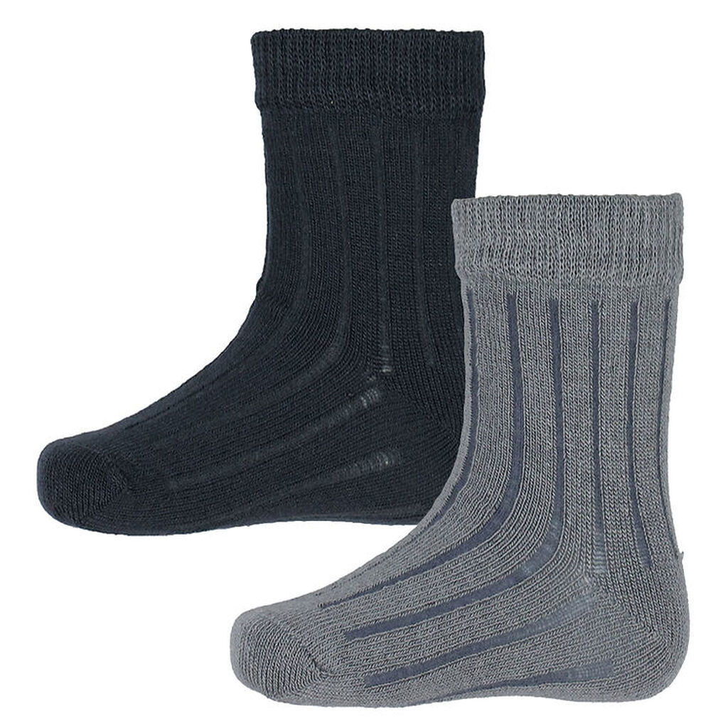 Minymo Strømper - 2-Pak - Sleet