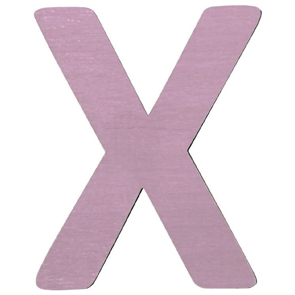 Sebra Træbogstaver - X - Pastel Pige