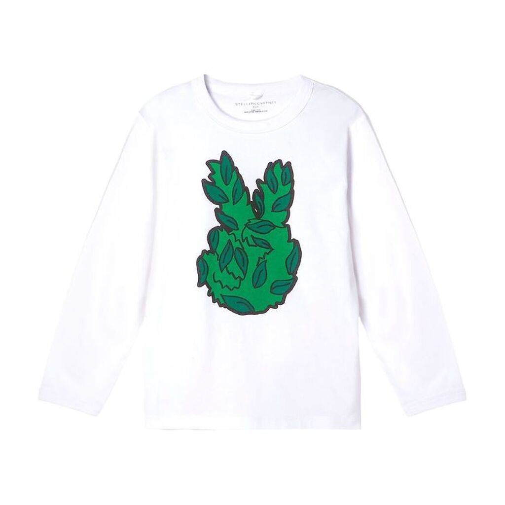 Stella McCartney Kids Bluse - Peace Leaf - Hvid