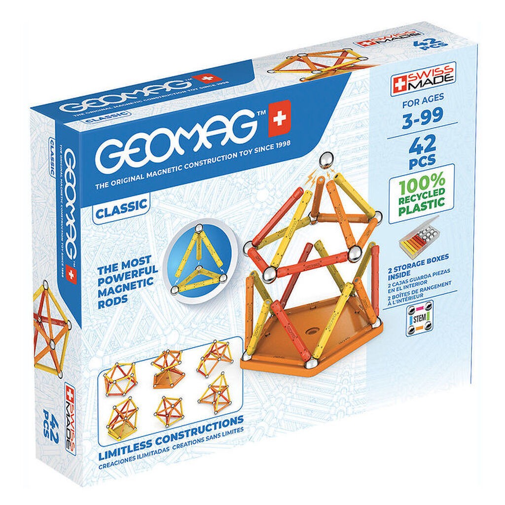Geomag Magnetsæt - Classic Recycled - 42 Dele
