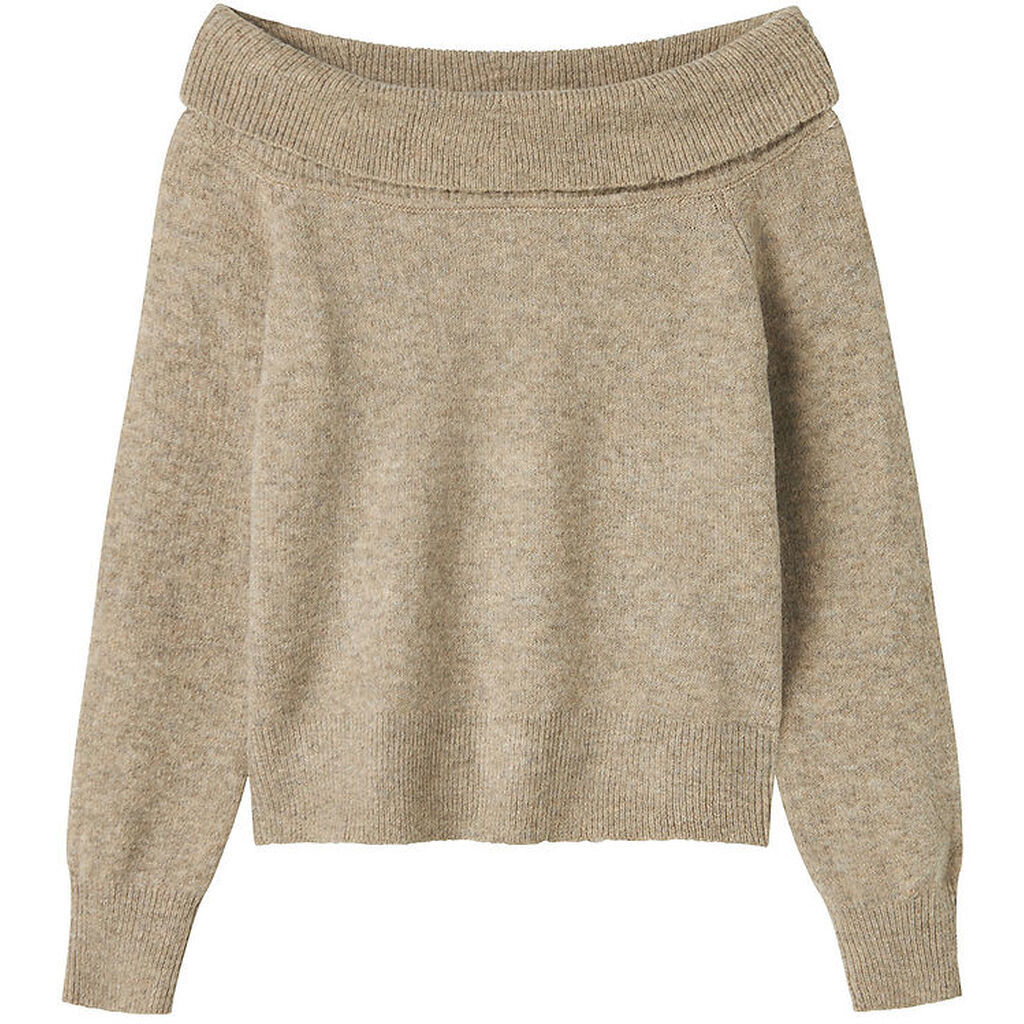 LMTD Bluse - Strik - NlfLodet - Mocha Meringue