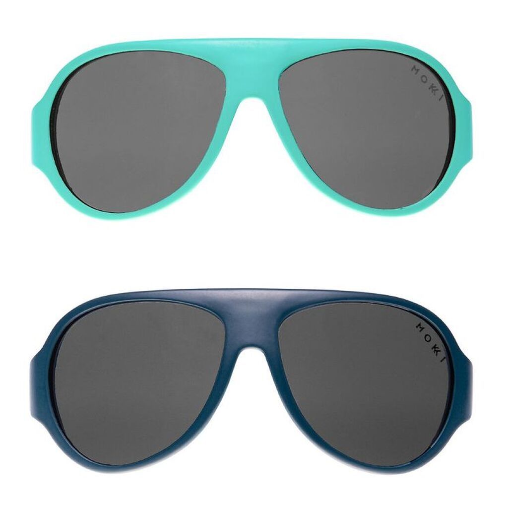 Mokki Solbriller - Click & Change - 10 dele - Turkis