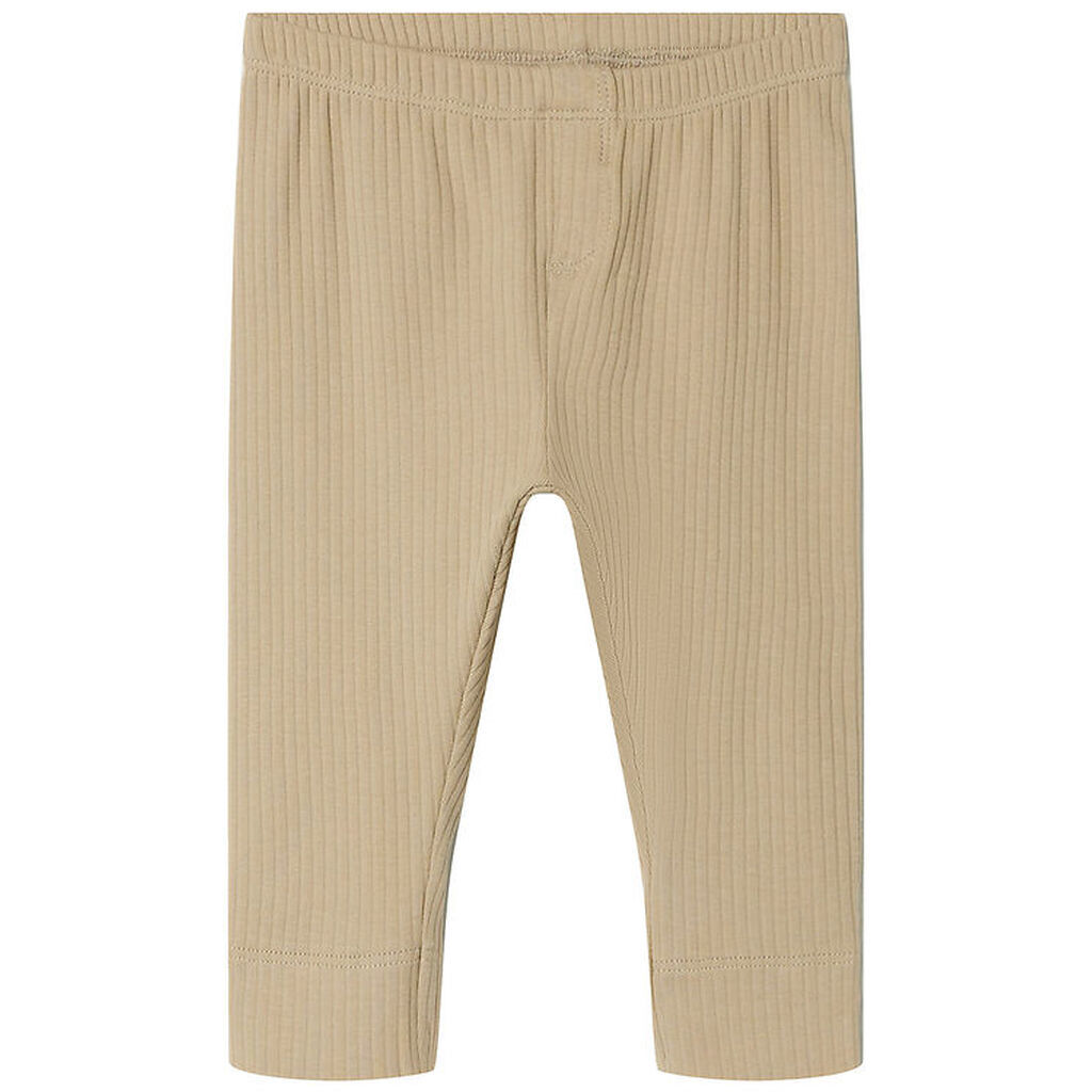Name It Leggings - Rib - NbmOzzie - Plaza Taupe