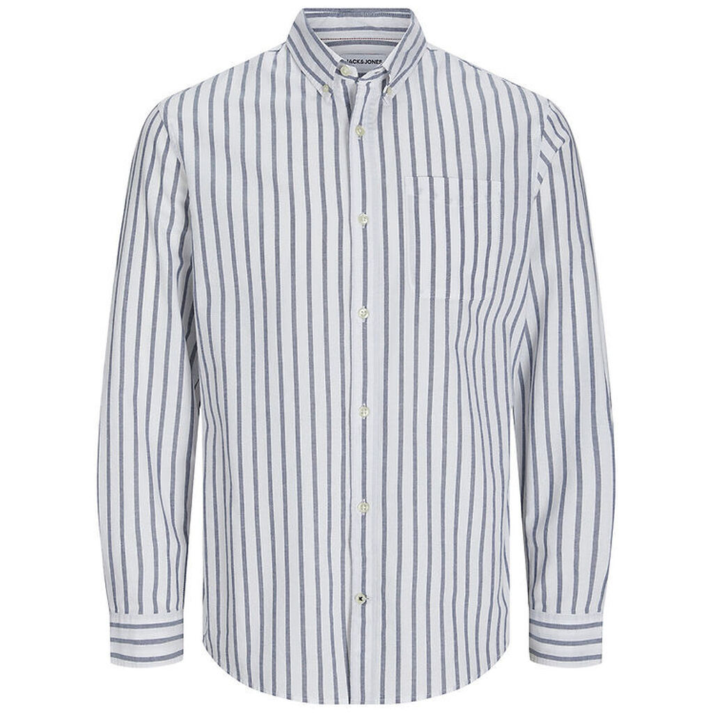 Jack & Jones Skjorte - JjeOxford - Ensign Blue/Stripes
