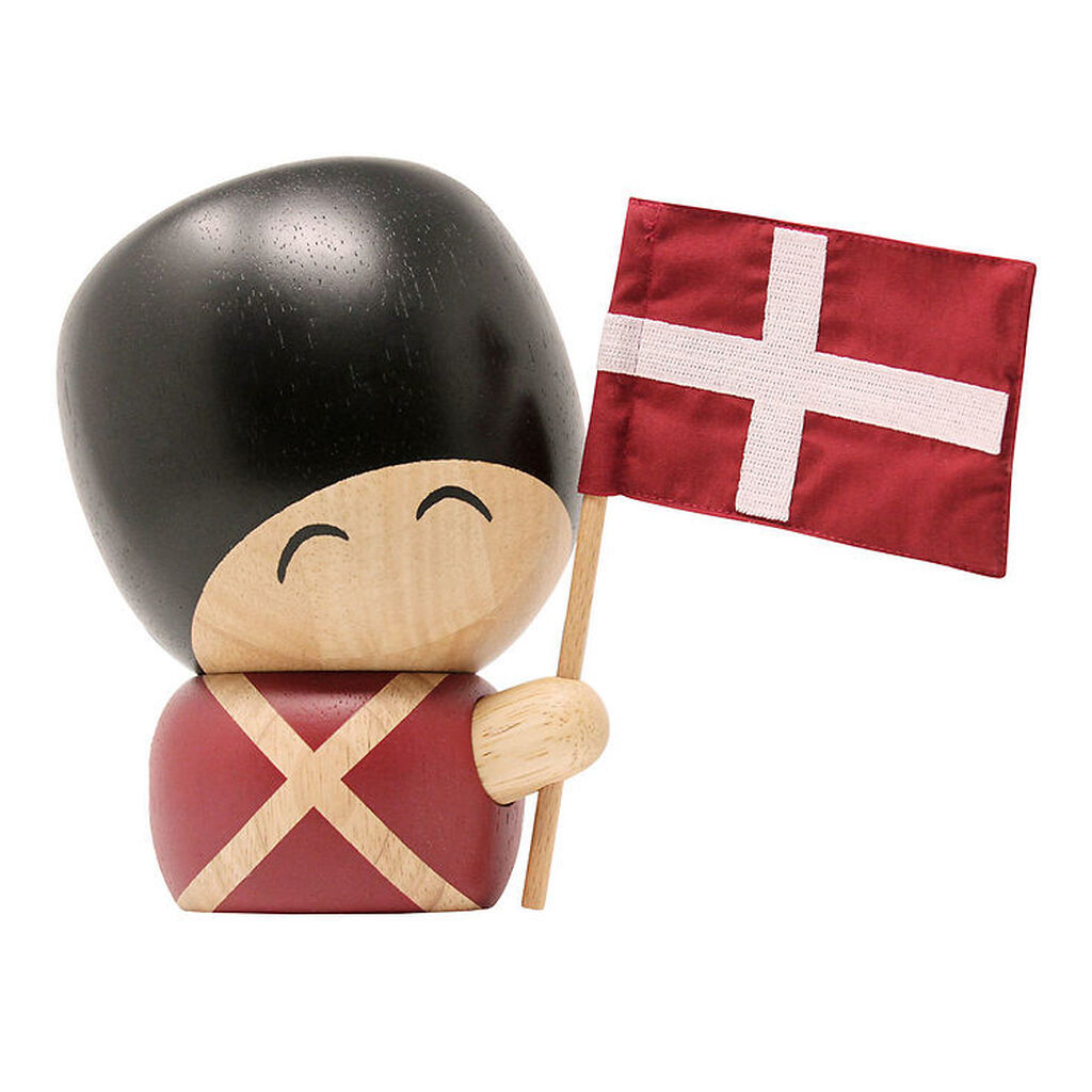 FableWood Garder - Valdemar - 17 cm - Natur/Rød/Sort