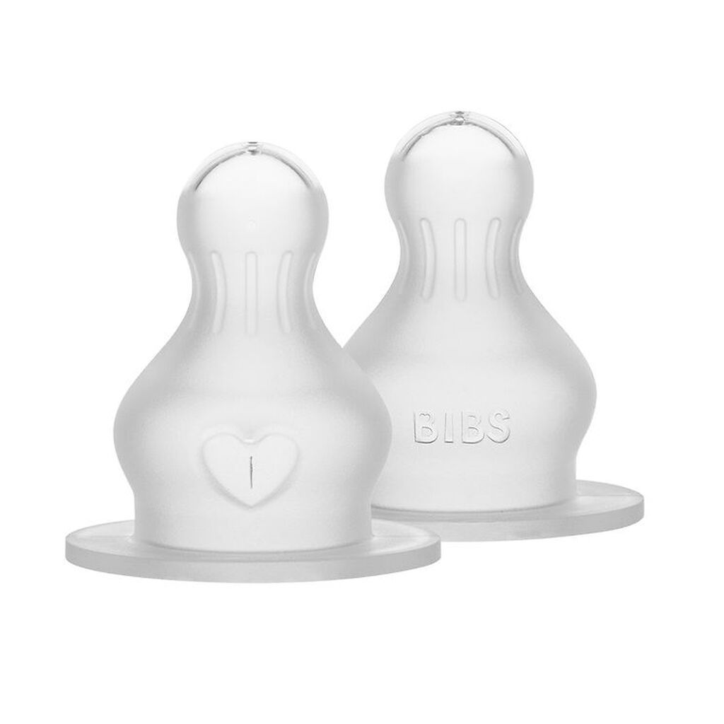 BIBS Flaskesut - 2-pak - Fast Flow - Silicone