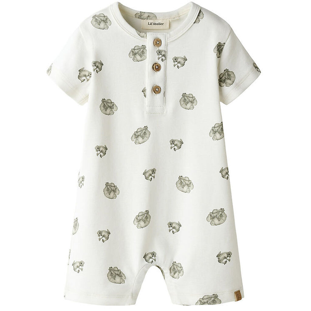 Lil' Atelier Sommerdragt - NbmGayo - Coconut Milk/Frog