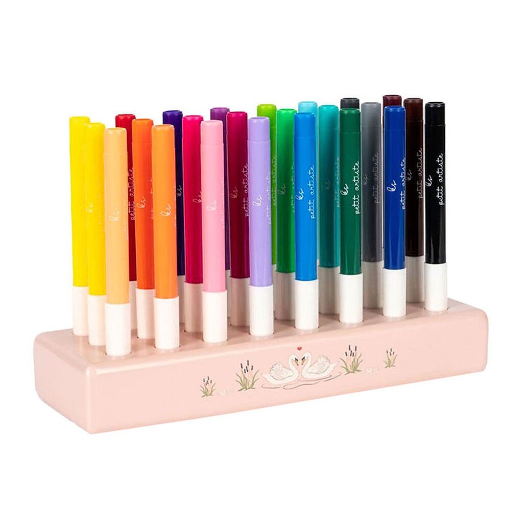 Konges Sløjd Tuscher i Træklods - 24 stk. - Mizum Big