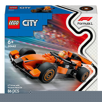 LEGOÂ® City - F1Â®-kører m. McLaren-racerbil 60442 - 86 Dele