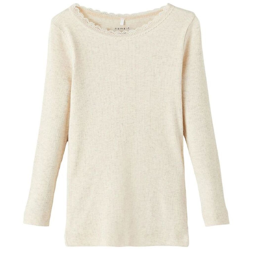 Name It Bluse - Rib - Noos - NmfKab - Peyote Melange