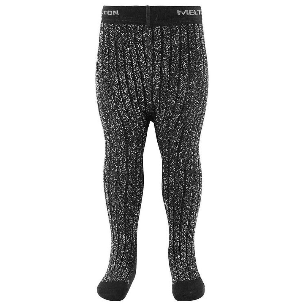 Melton Strømpebukser - Bambus - Black