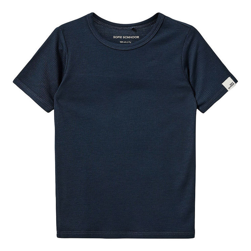 Sofie Schnoor T-Shirt - Rib - PiperSK - Navy Blue