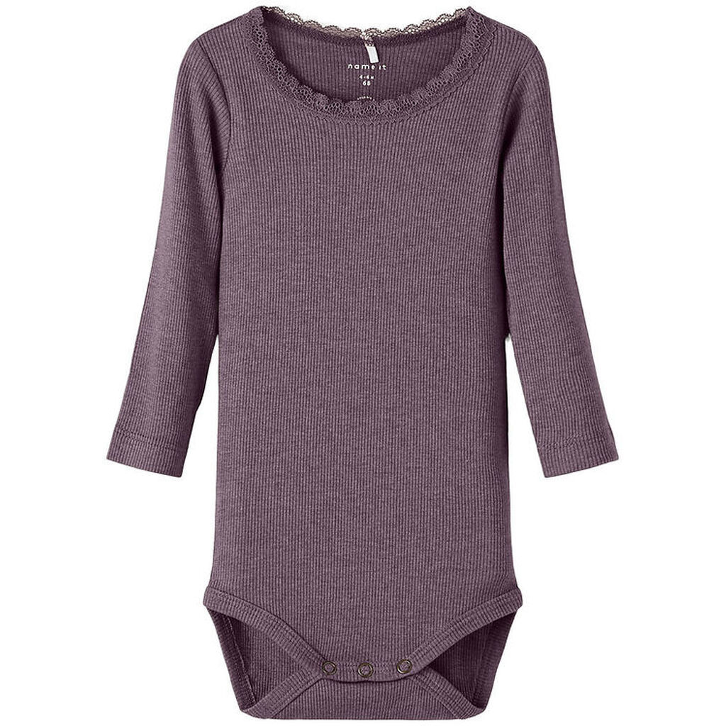 Name It Body l/æ - Noos - Rib - NbfKab - Arctic Dusk/Melange