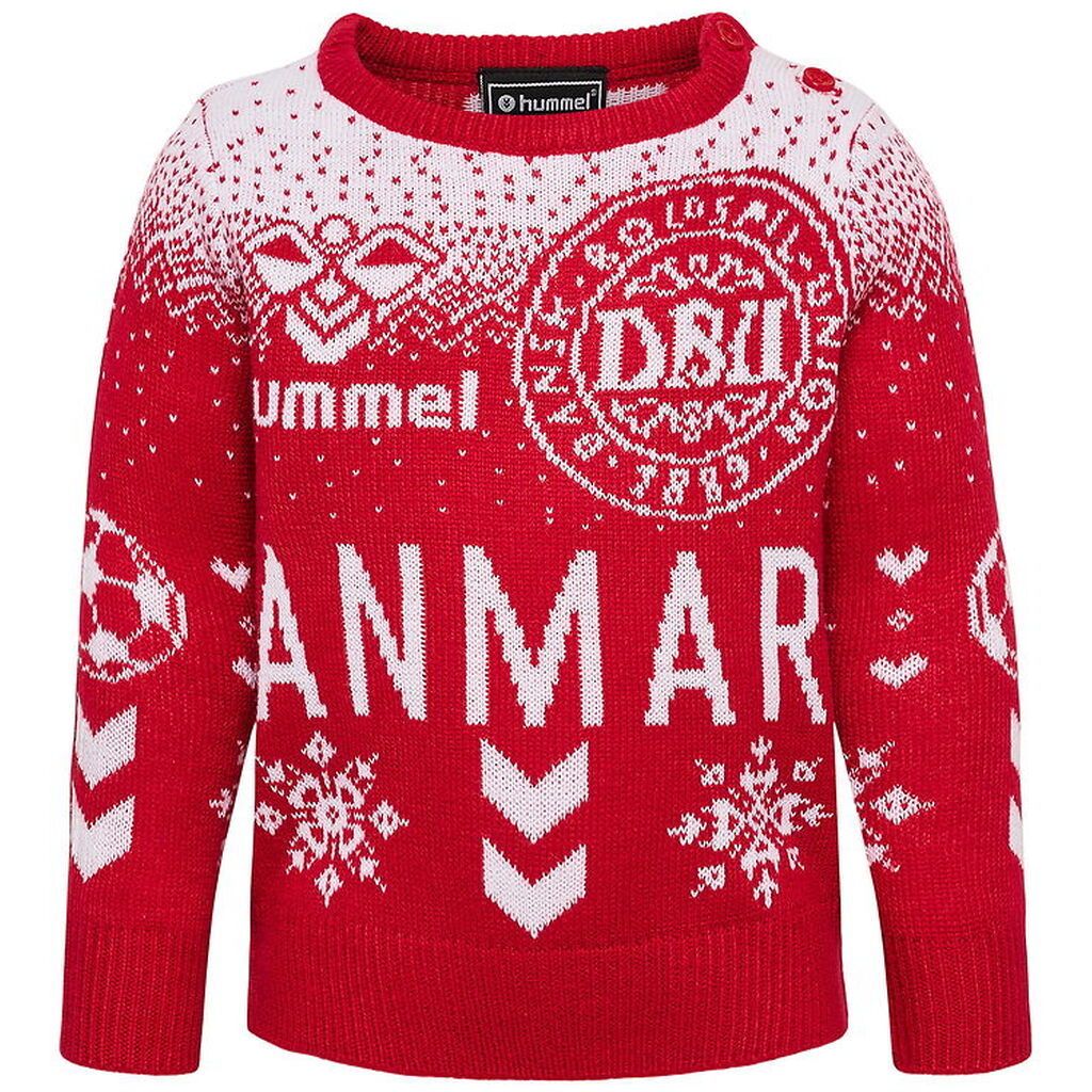 Hummel Bluse - Strik - hmlDBU Fan XMAS - Tango Red