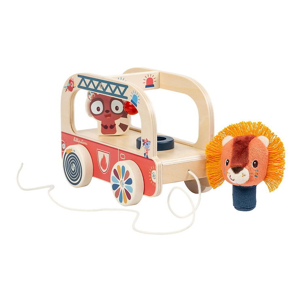 Lilliputiens Træklegetøj - Jack Brandbil