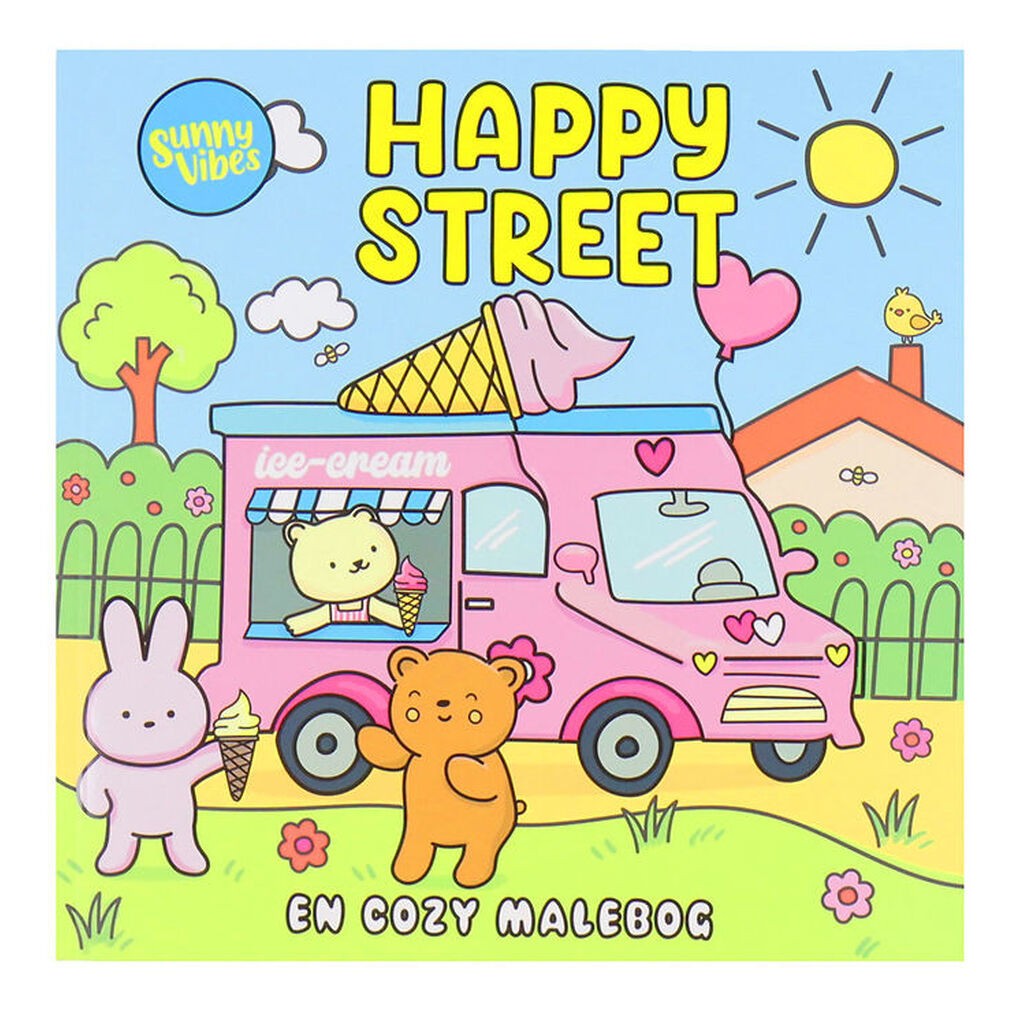Forlaget Tukan Malebog - Cozy Time - Sunny Vibes: Happy Street