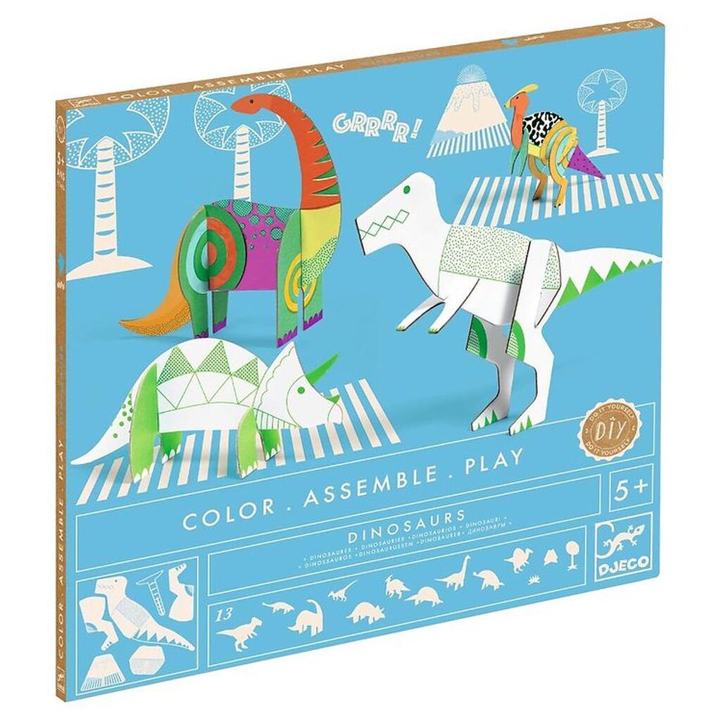 Djeco Kreasæt - 13 Dele - Dinosaurer