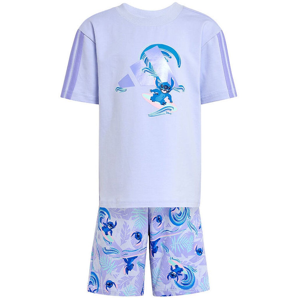 adidas Performance Sweatsæt - Stitch - LK DY LS T - VIOTON/LPURP