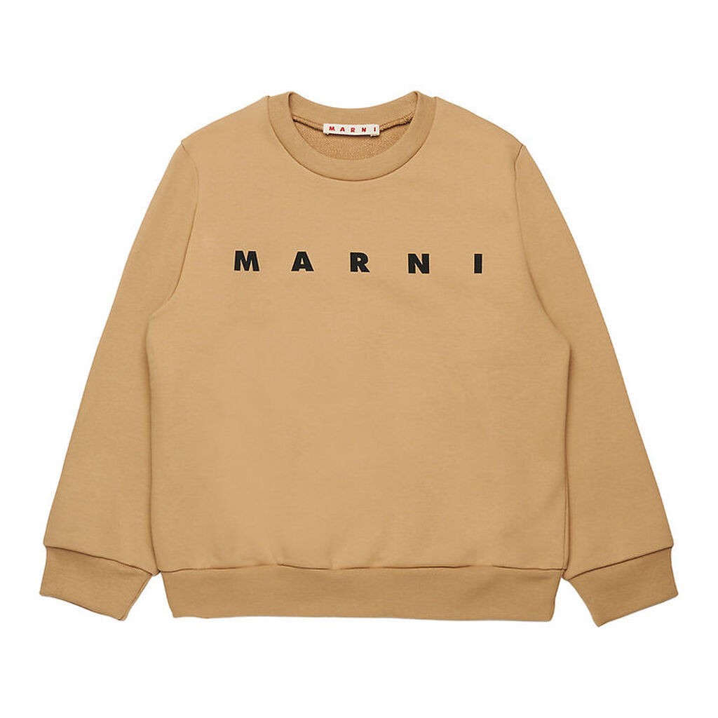Marni Sweatshirt - Cardboard Beige m. Logo