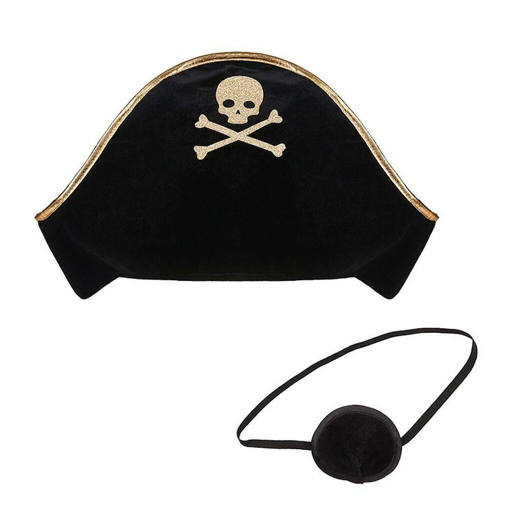 Mimi & Lula Udklædning - Pirathat Og Øjenklap