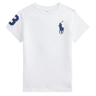 Polo Ralph Lauren T-shirt - Hvid m. Navy