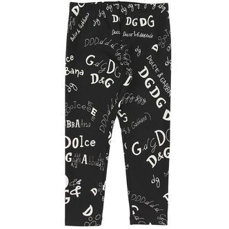 Dolce & Gabbana Leggings - Sort m. Print