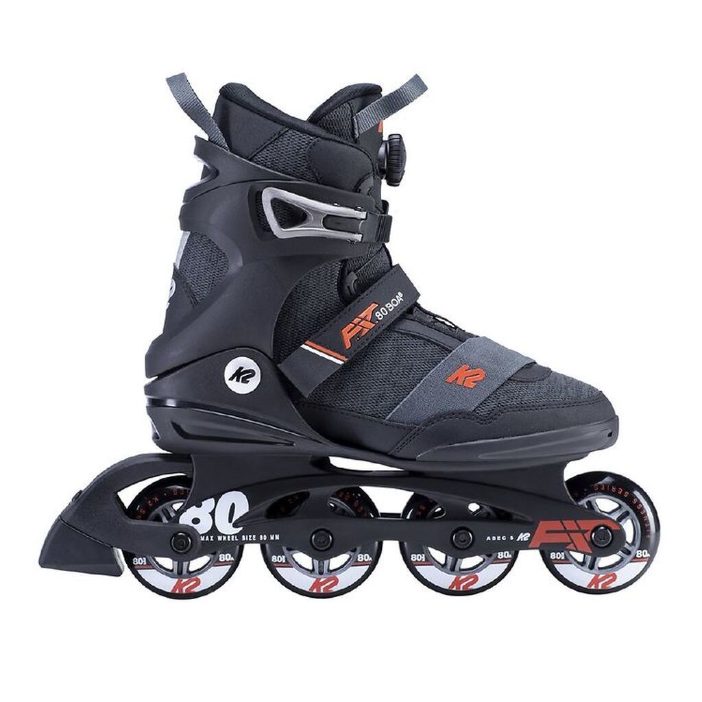 K2 Rulleskøjter - F.I.T 80 Boa - Grå - Inliner