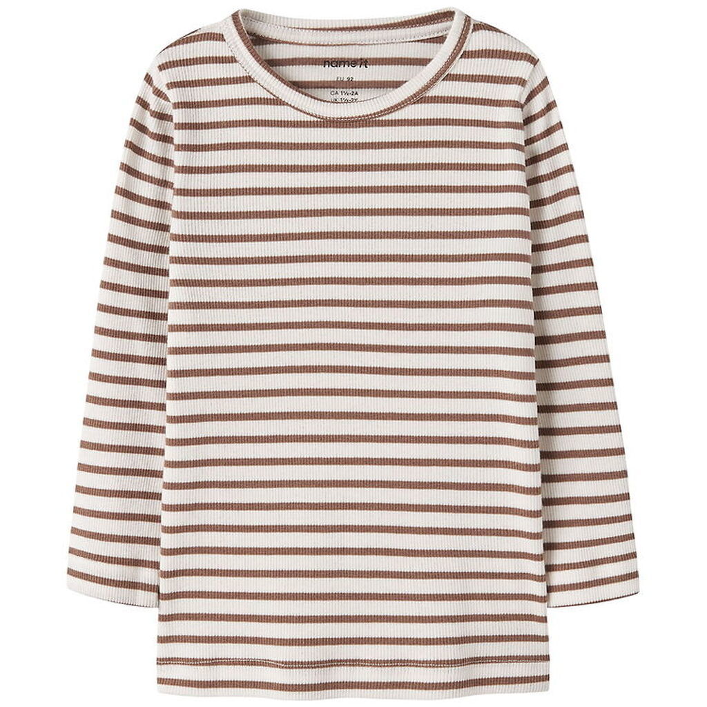Name It Bluse - Rib - Noos - NmnBani - Toasted Coconut