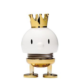 Hoptimist King Junior Bumble - 12 cm - Hvid/Guld