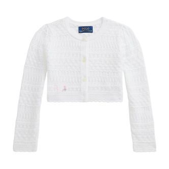 Polo Ralph Lauren Cardigan - Cropped - Strik - Classics I - Hvid
