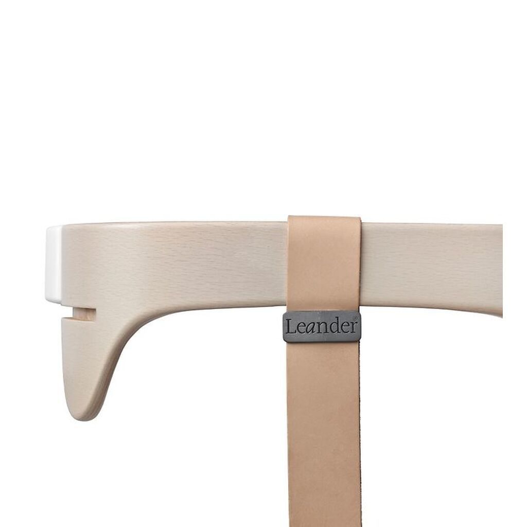 Leander Classic Bøjle til Højstol - Whitewash m. Læderstrop