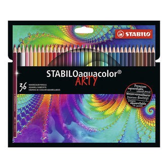 Stabilo Farveblyanter - Aquacolor Arty - 36 stk. - Multifarvet