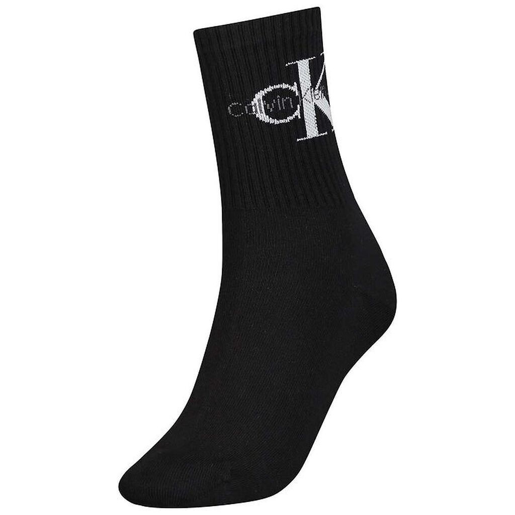 Calvin Klein Strømper - Rib - Sort m. Logo