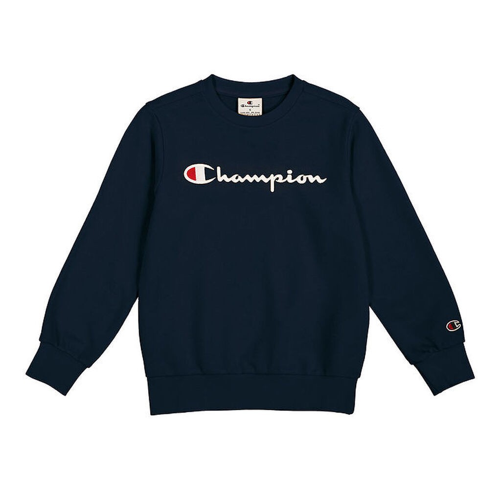 Champion Sweatshirt - Crewneck - Navy m. Logo