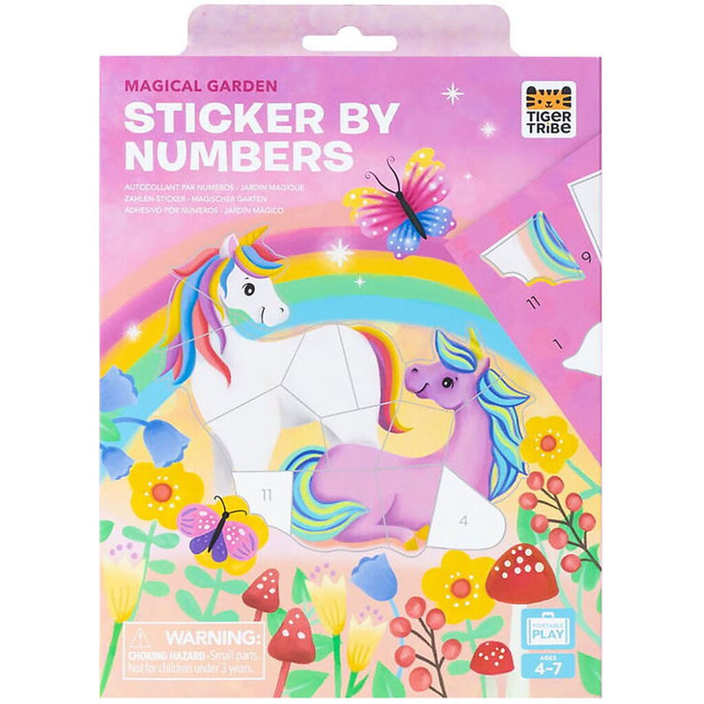 Tiger Tribe Kreasæt - Sticker by Numbers - Magical Garden