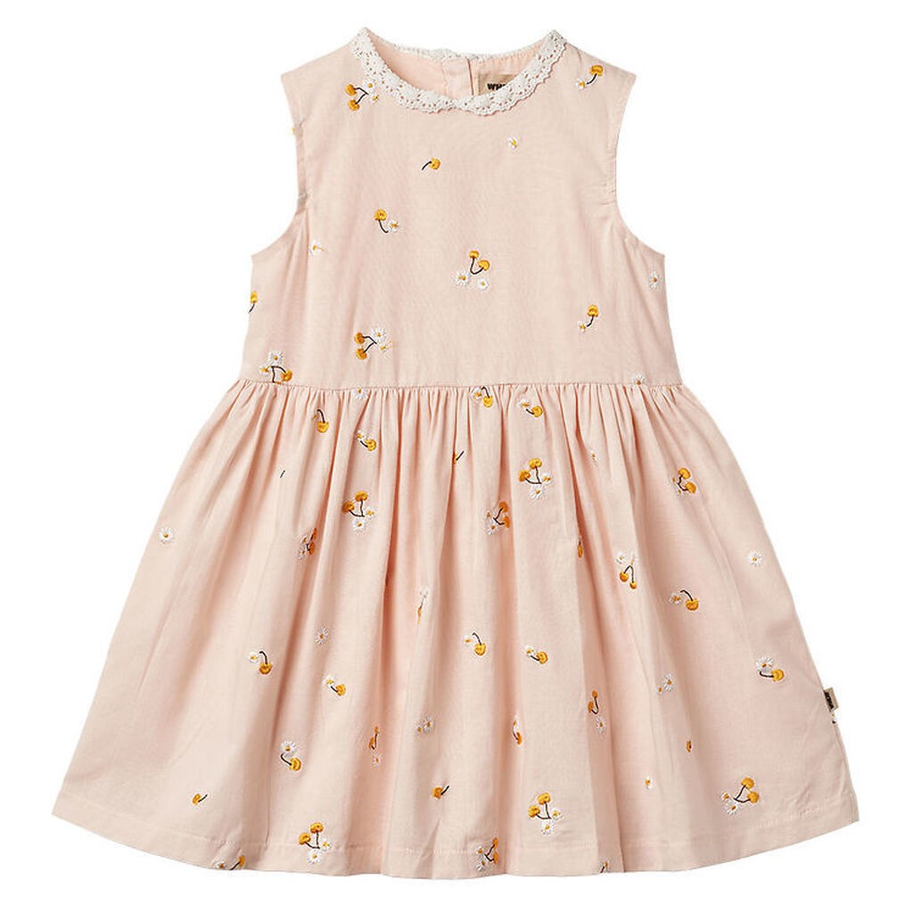 Wheat Kjole - Elma - Powder Yellow Cherries