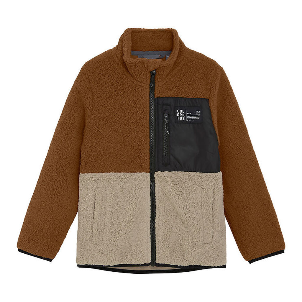 Color Kids Fleecejakke - Nuthatch