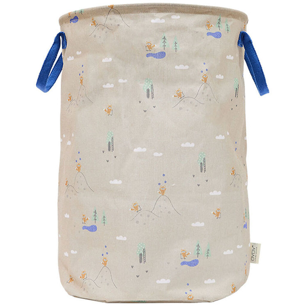 OYOY Opbevaringskurv - Foxy - Large - Beige/Blå