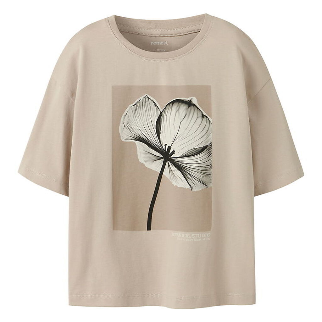 Name It T-shirt - NkfSvea - Cement