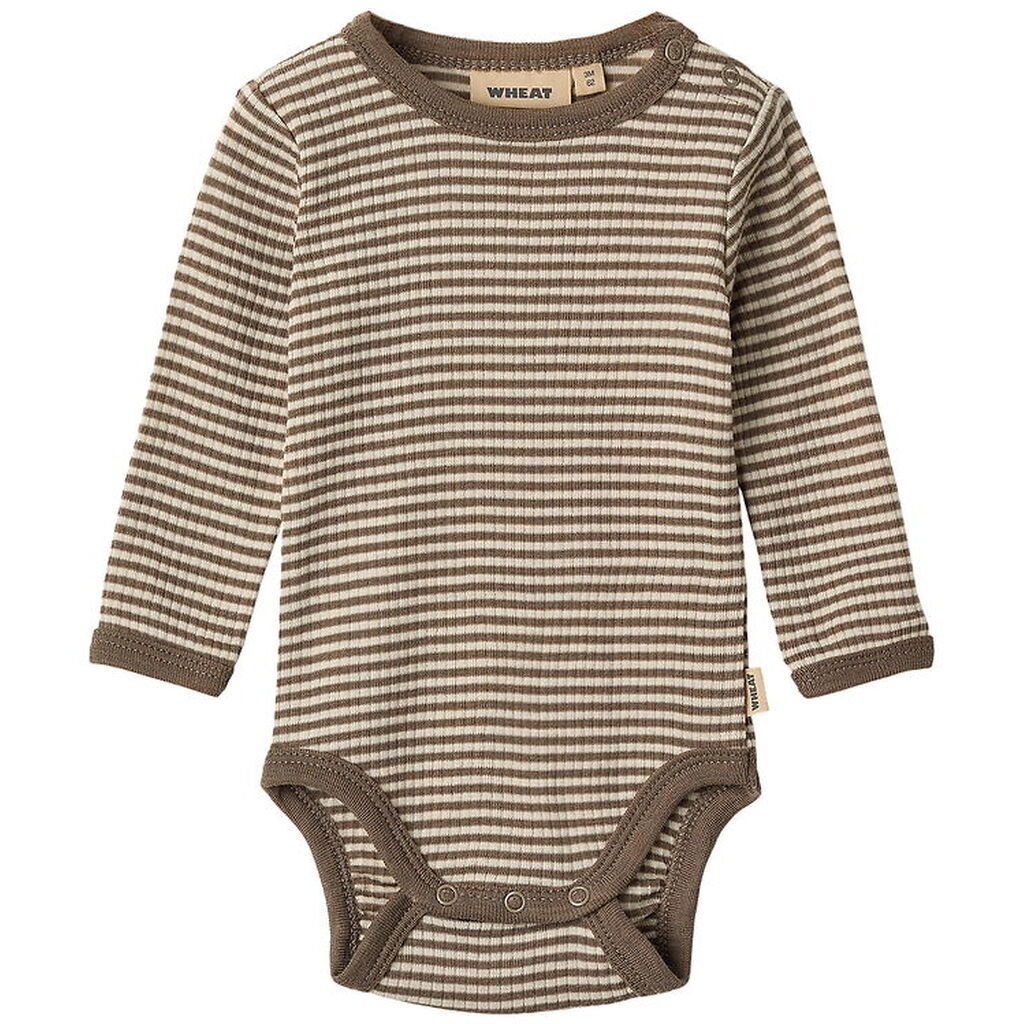 Wheat Body l/æ - Uld - Rib - Lucca - Wood Stripe