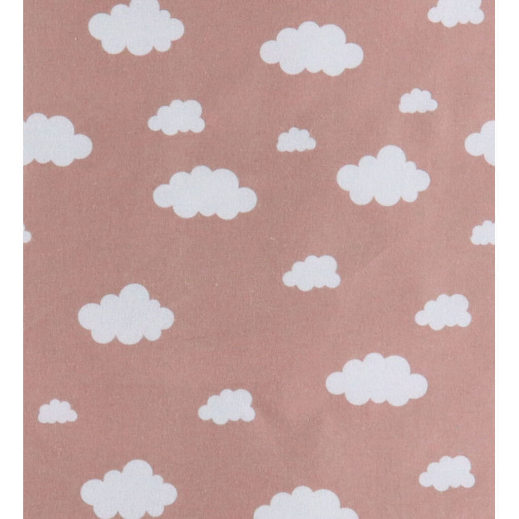 Nørgaaard Madsens Sengetøj - Flonel - Junior - Rosa m. Skyer