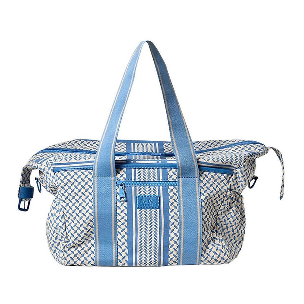 Lala Berlin Taske - Big Bag Muriel 2.0 - Heritage Stripe Blue