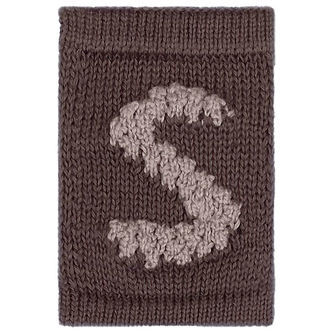 Smallstuff Strikket Bogstav - S - Natur Alfabet