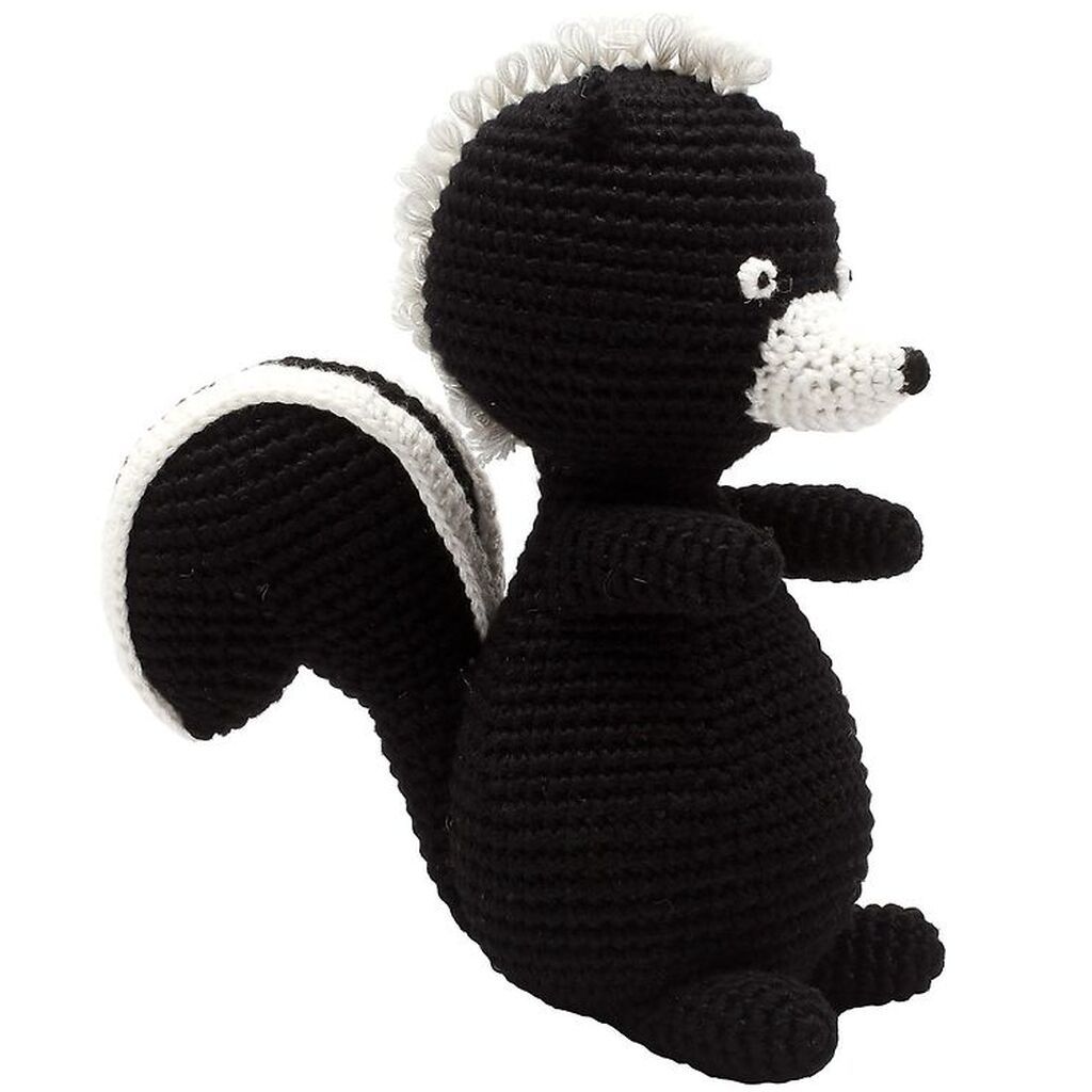 NatureZoo Bamse - Sir Stinkdyr - 18 cm - Sort/Hvid