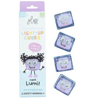 Glo Pals Sansekuber m. Lys - Lumi - 4 stk. - Lilla