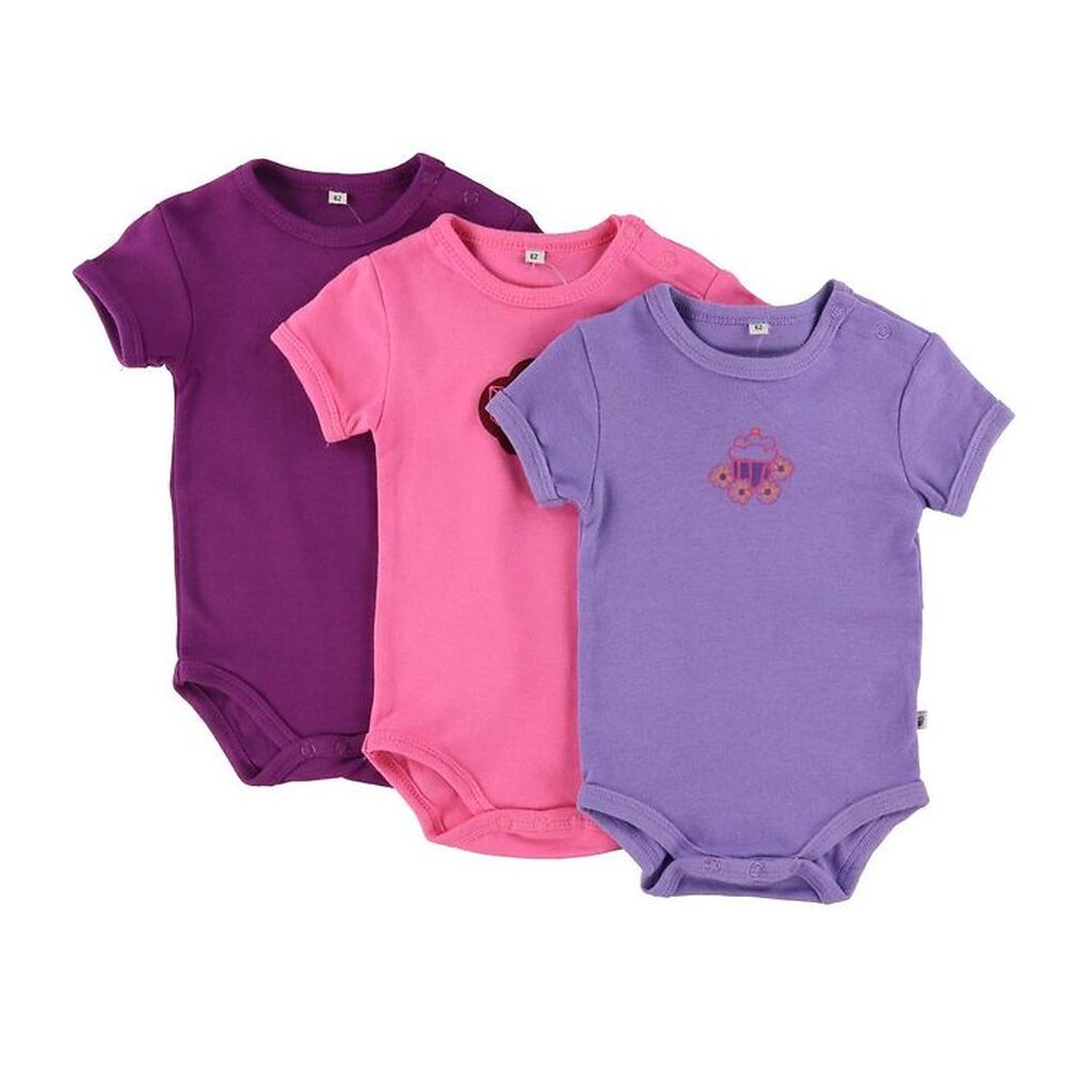 Pippi Body - 1 stk. - Assorteret - K/Æ - Pige/Farvet